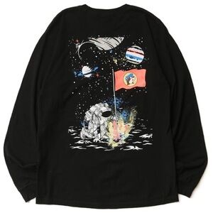 Men's Space Black Long Sleeve Shirt